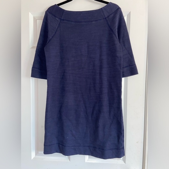 Lilly Pulitzer Women’s Medium Navy Blue Dress with Button Accents - Picture 4 of 6